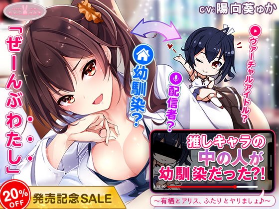 推しキャラの中の人が幼馴染だった?!～有栖とアリス、ふたりとヤリましょ♪～【KU100バイノーラル】