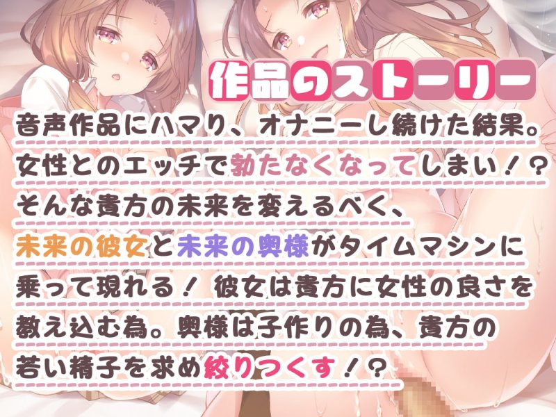 両耳吐息でゾクゾク☆おち〇ちんシェア性活!!