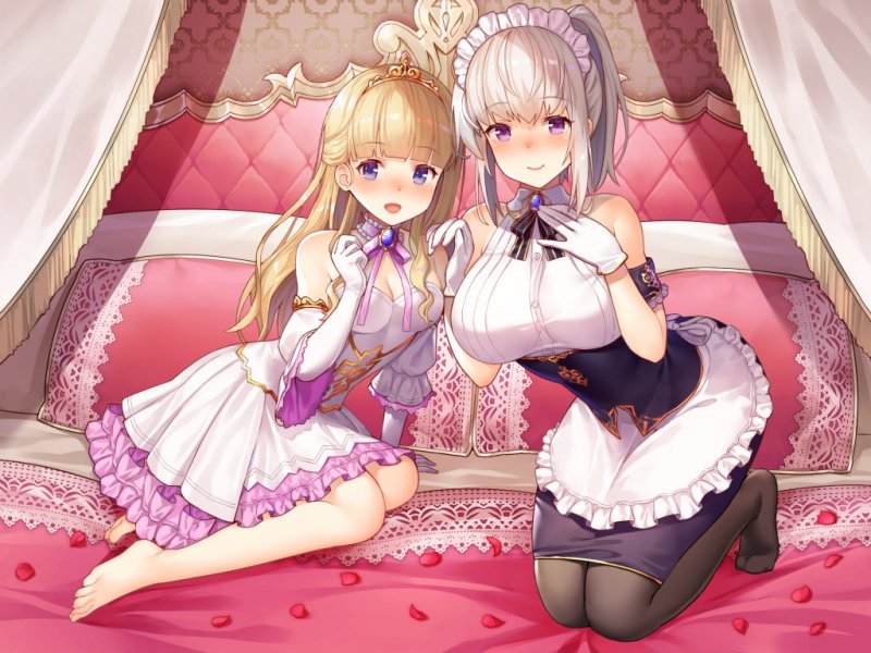 【淫語・喘ぎ声】姫妻＆メイド妻の生ハメ最優先 王室スローライフ