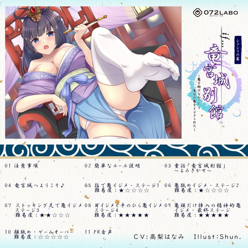 【if童話】シコシコの宴(うたげ)「if…竜宮城別館」〜亀を助けなかったら自分の亀をイジメられた〜