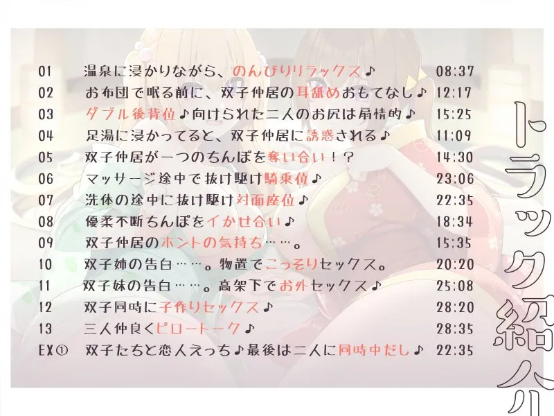 【フォーリーサウンド】孕ませ上手なお客さん募集の寒村旅館～双子姉妹に三泊四日の子作り懇願される～〈KU100 バイノーラル〉