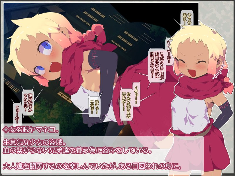 女盗賊ヤマネコと、淫辱の牢獄。