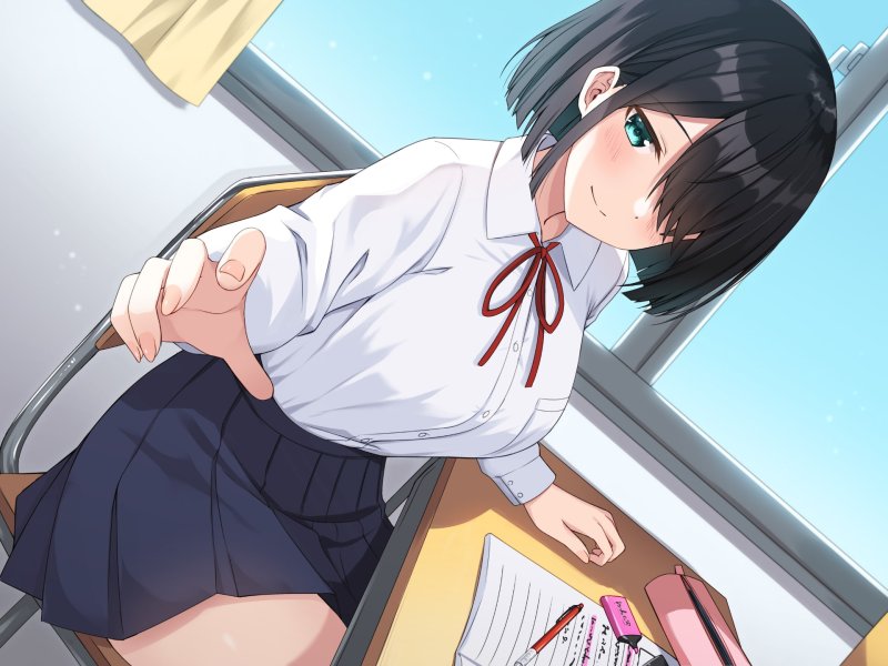 隣の席の式坂さん。～授業中に密着囁きでいたずらしてくるダウナー女子の本性が淫乱どすけべだった件～