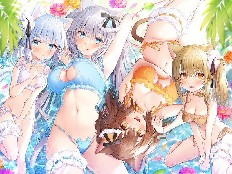 【サークル2周年記念作品】耳舐めにゃんにゃん超天国 母娘ネコ×2の孕ませおねだり♪【KU100バイノーラル】