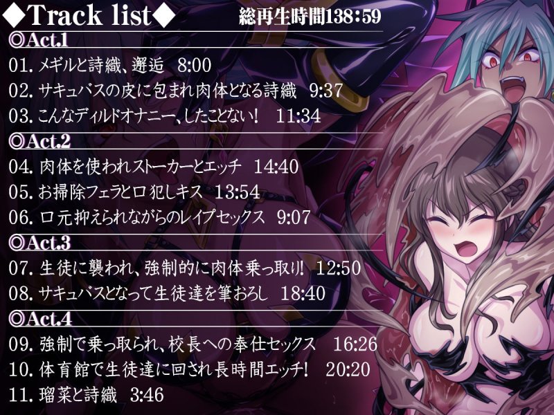 【皮モノ×強制乗っ取り】サキュバスに体を乗っ取られて彼らに犯される私