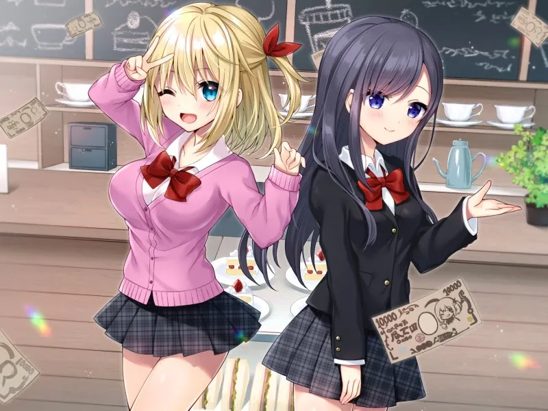 JKおま〇こトラップ!-コーヒー1杯10万円!?生ハメおま〇こ注文しちゃえ♪【KU100】