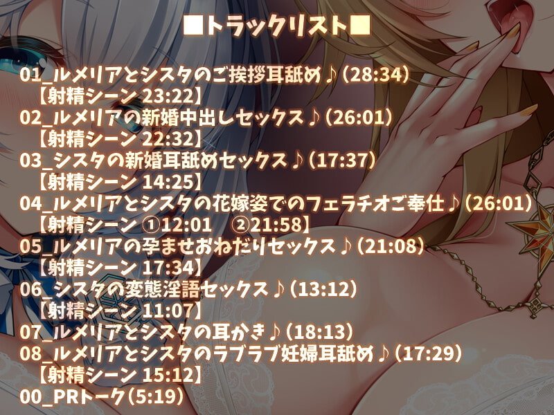 【耳舐め音声】【KU100】二人のお姫様と毎日ぐっぽり耳舐め妊活をしまくるお話♪