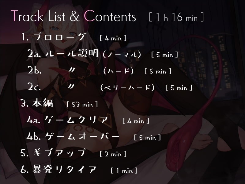 意地悪サキュバスの1000回シコシコ爆弾よけオナサポゲーム