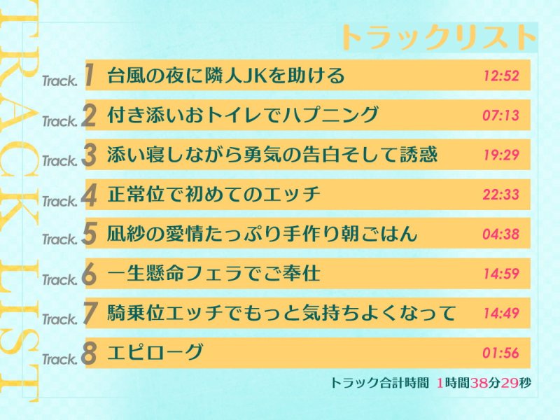 台風の夜に助けた隣人JKと超純愛らぶえっち～クールなあの子が実はあまあま?!～【フォーリーサウンド】
