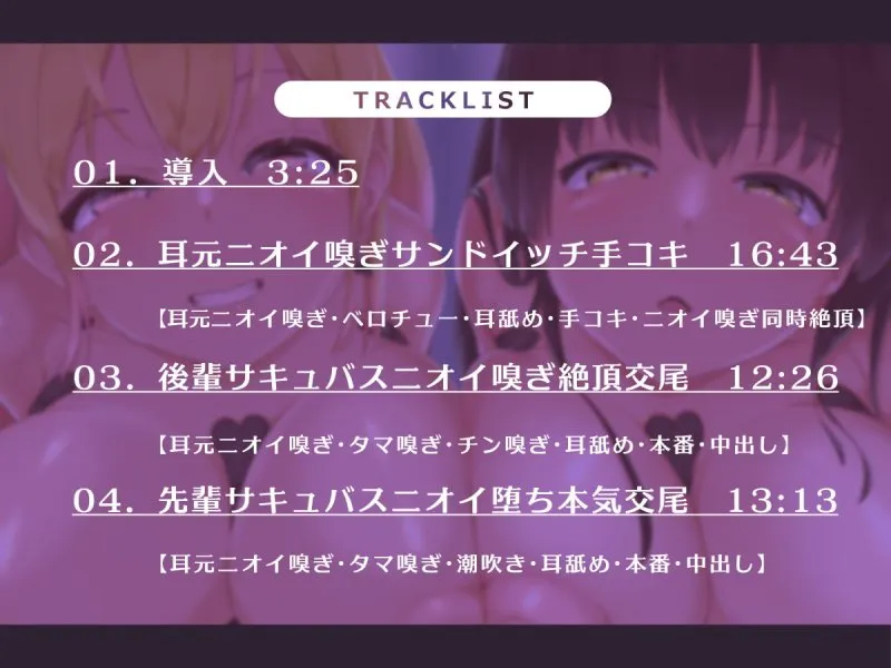 【CV:海音ミヅチ】【KU100】ニオイ嗅ぎ特化～ニオイフェチサキュバスと濃厚オホ交尾～