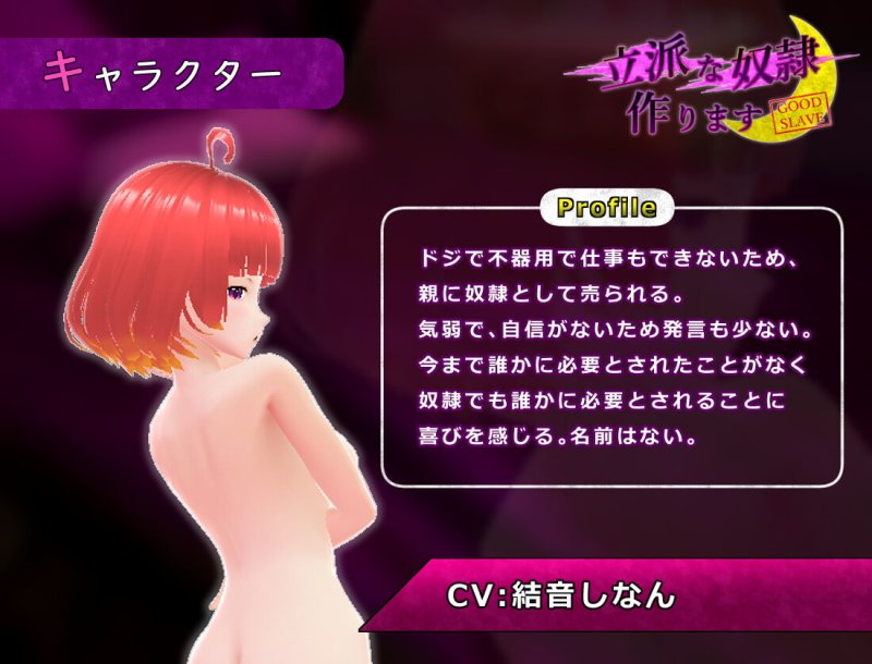 【奴隷育成エロSLG】立派な奴隷作ります