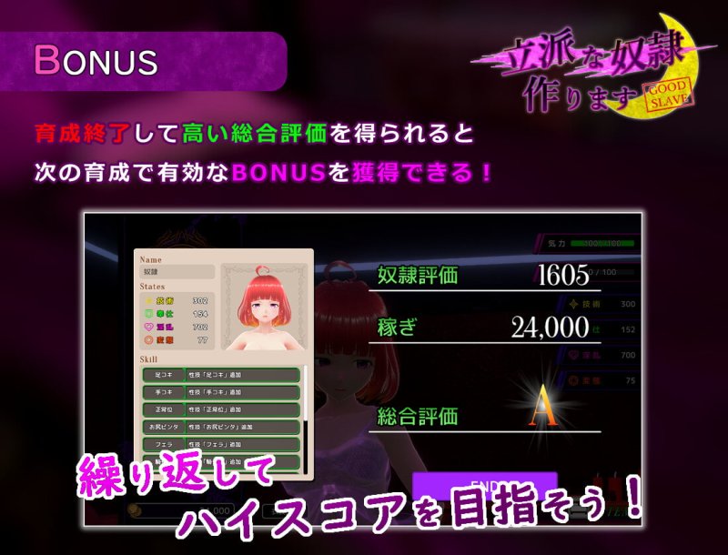 【奴隷育成エロSLG】立派な奴隷作ります