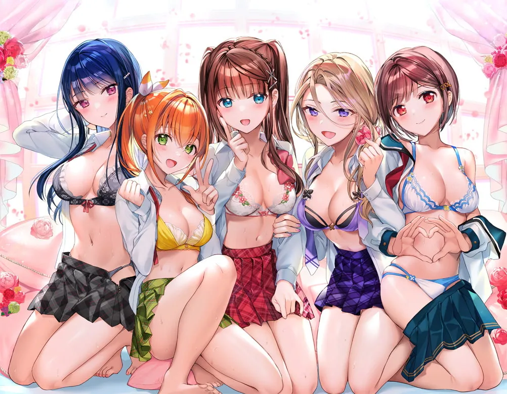 【鹿瀬紫卯＆山田じぇみ子＆海音ミヅチ＆乙倉ゅい＆西瓜すいか】今ドキJK☆耳フェロモンで即オチLove