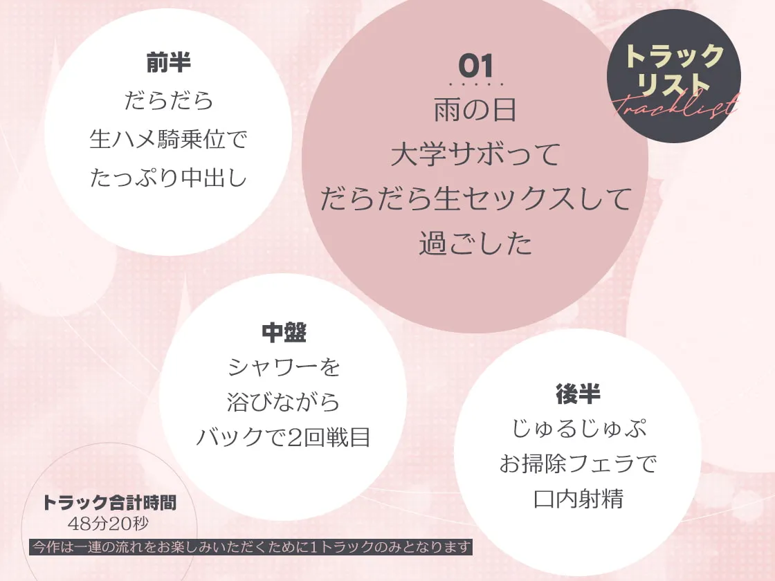 【浪実みお】雨の日、大学サボってだらだら生セックスして過ごした