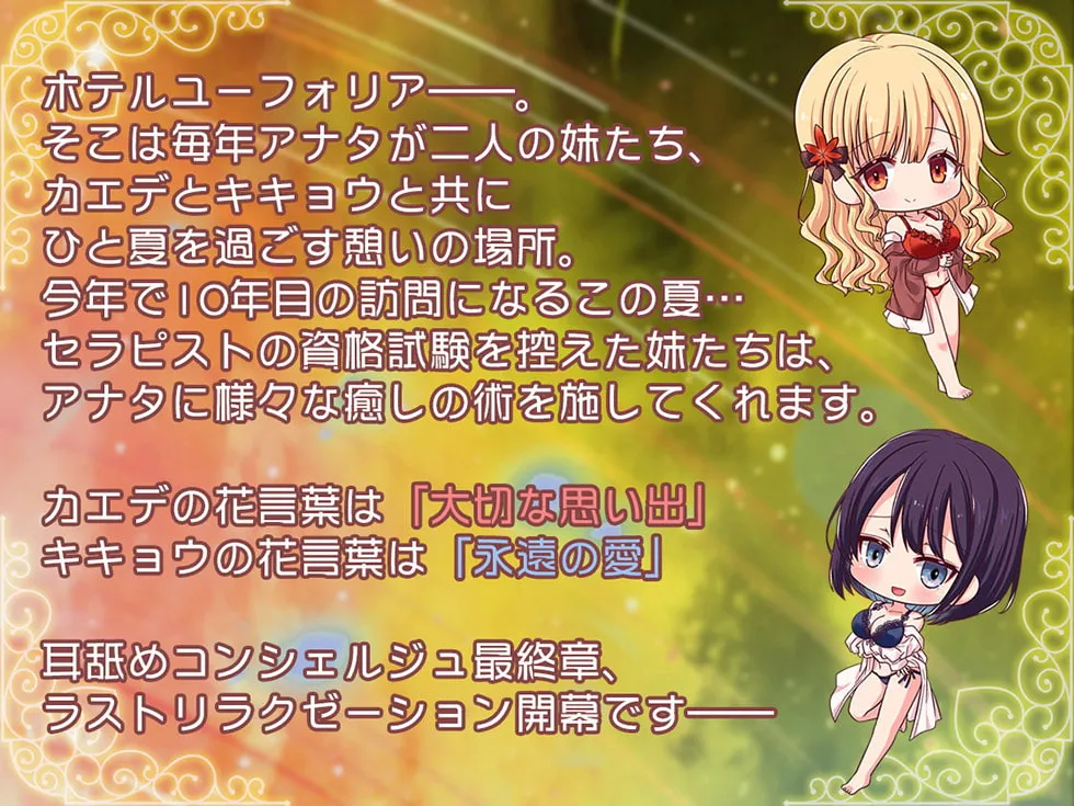 【CV:天知遥＆藍沢夏癒】耳舐めコンシェルジュ♪ 愛しきお兄様に至高の癒やしと快楽を【KU100バイノーラル】