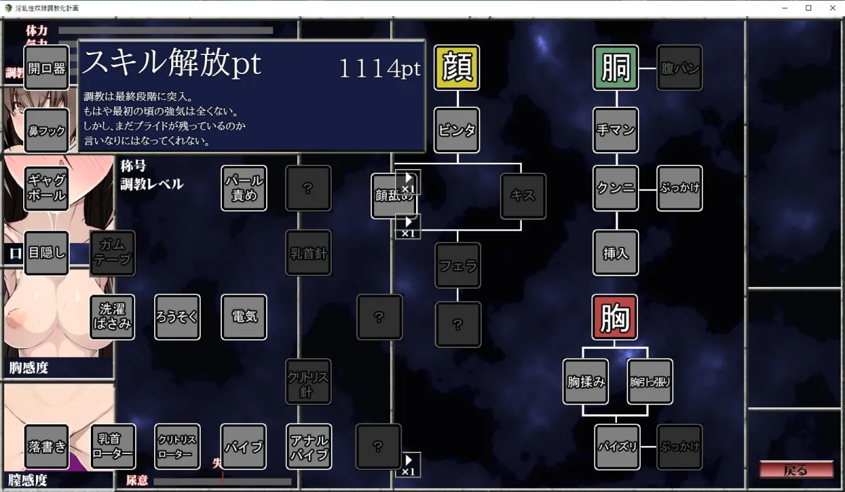 【奴隷調教エロSLG】淫乱性奴隷調教化計画