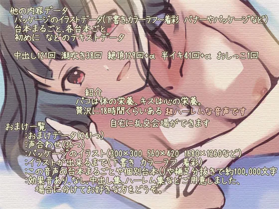 【声優96人エロボイス】経験人数＋96 無許可中出し～96人のオフパコ8時間21分＋96人のキス9時間8分＋連続中出し集＋ウルトラハーレム～