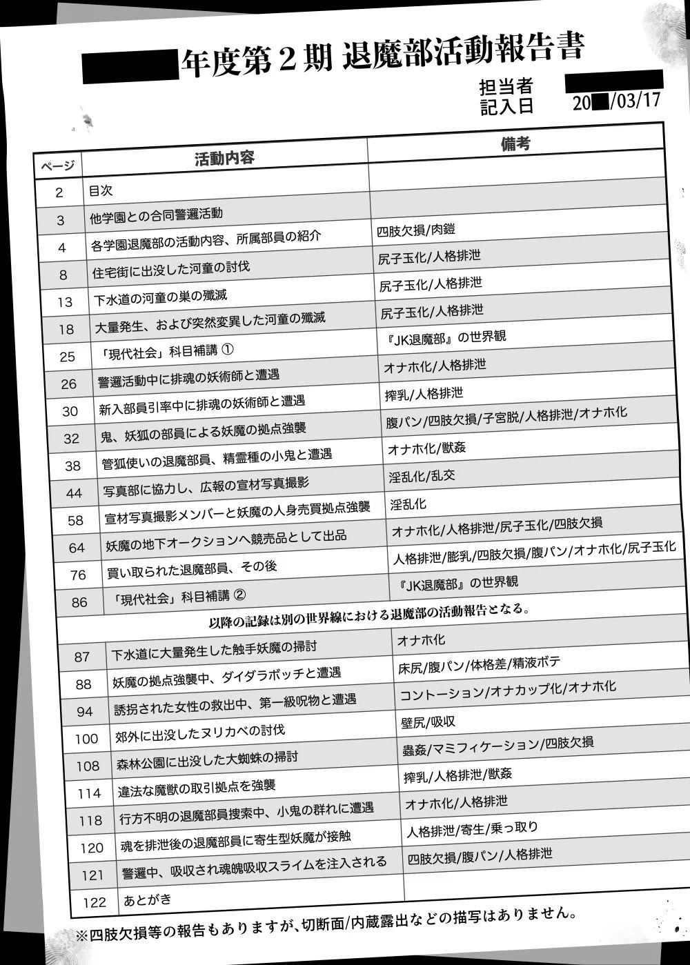 【人格排泄】JK退魔部 Season2