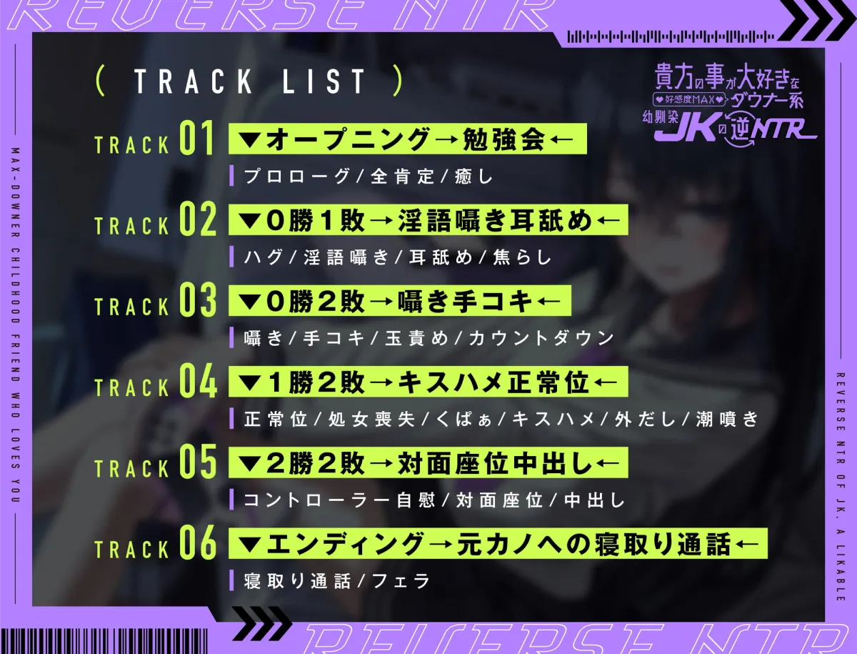 【陽向葵ゅか×JK】貴方の事が大好きな好感度MAXダウナー系幼馴染JKの逆NTR