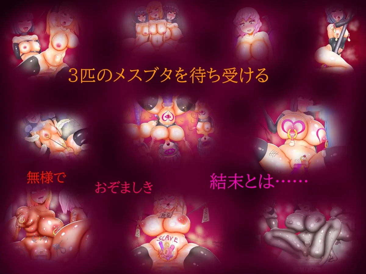 【探索調教エロRPG】3匹のメスブタとド変態モンスターのいけにえ