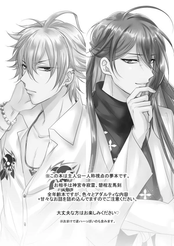 【ヒプマイ 神宮寺寂雷＆碧棺左馬刻×女夢主】ヤ〇ザと医者に恋する本