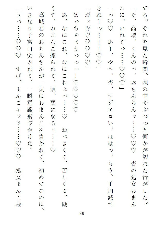 【不良高校生×ロリ巨乳JK】高城君に甘々爆イキ処女喪失させられる