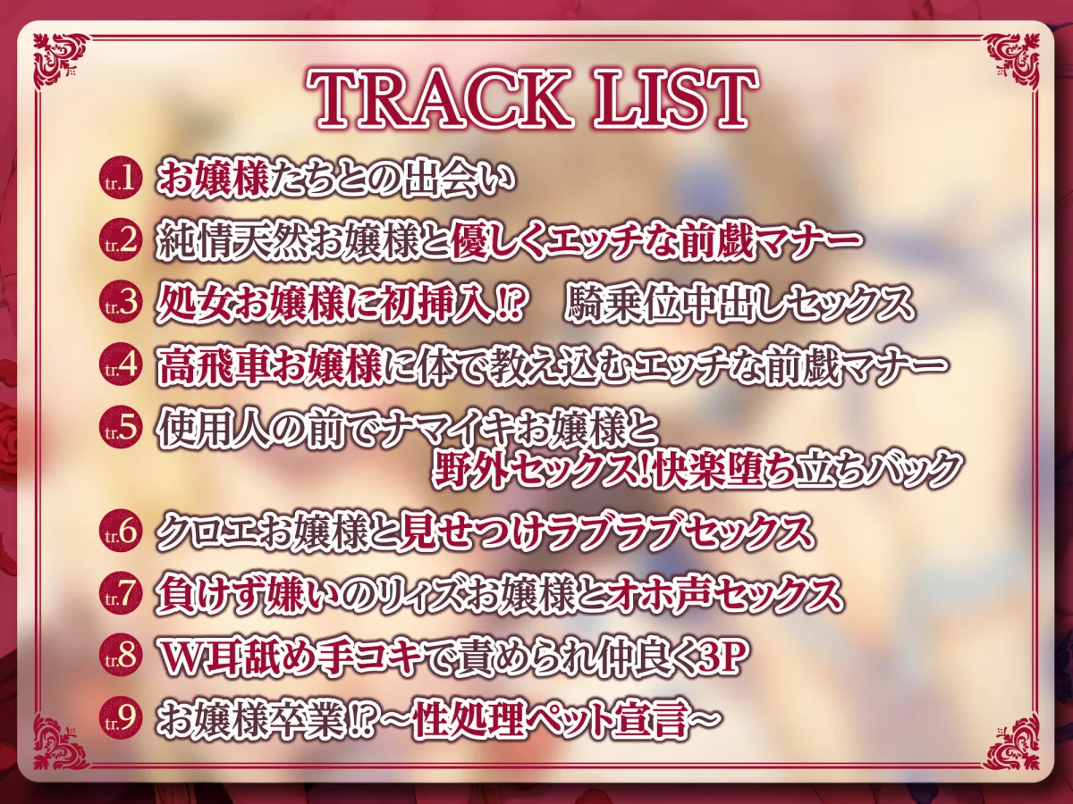 【佐倉もも花&恋羽もこ】【KU100】性知識ゼロお嬢様たちにでっかいち◯ぽでドスケベマナー指導♪ 〜純情お嬢様&高飛車お嬢様をえっちな性処理ペットに♪【りふれぼプレミアムシリーズ】【clear】 【佐倉もも花&恋羽もこ】【KU100】性知識ゼロお嬢様たちにでっかいち◯ぽでドスケベマナー指導♪ 〜純情お嬢様&高飛車お嬢様をえっちな性処理ペットに♪【りふれぼプレミアムシリーズ】【clear】