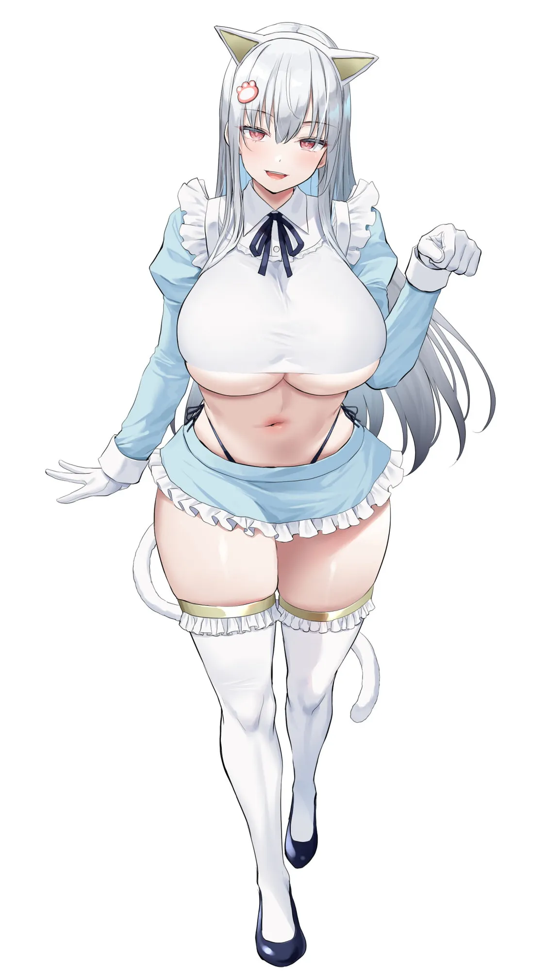 【高梨はなみ】【KU100】猫耳メイドカフェで人気ナンバーワン＆ツーの女の子に甘々耳舐め接客をしてもらうお話♪【oekakizuki】