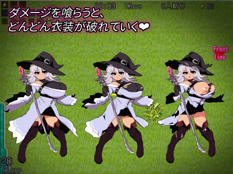 【女騎士ドット絵防衛エロアクションゲーム】大センカ