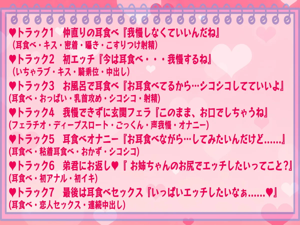 【天知遥様×おねショタ】耳食べお姉ちゃんsex編～弟君は四六時中お耳を狙われる～【KU100】【ぽかちゅ】