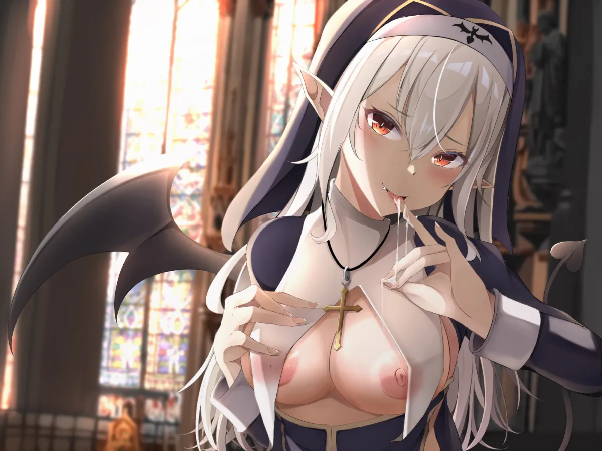 【蘭世】【期間限定220円】クールなシスター淫夢のバキューム聖搾精～媚薬唾液の全身舐めしゃぶりで連続強制快楽イキ～【あおさ】