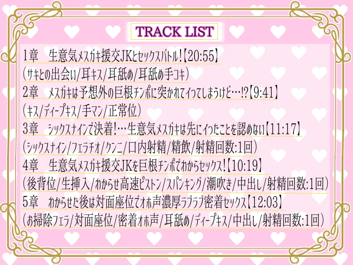 【山田じぇみ子】生意気メスガキ援交JKを巨根チンポでわからせる【KU100】【ラプハル】