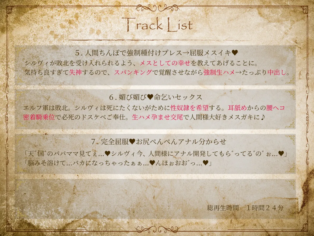 【発売後8日間限定!豪華7大特典】ドスケベ淫紋調教!生意気メスガキ姫騎士エルフお◯んこ分からせ【ロリオ゛ホ声】CV:兎月りりむ。【ｵﾀﾞﾀﾞﾀﾞﾀﾞｯ】