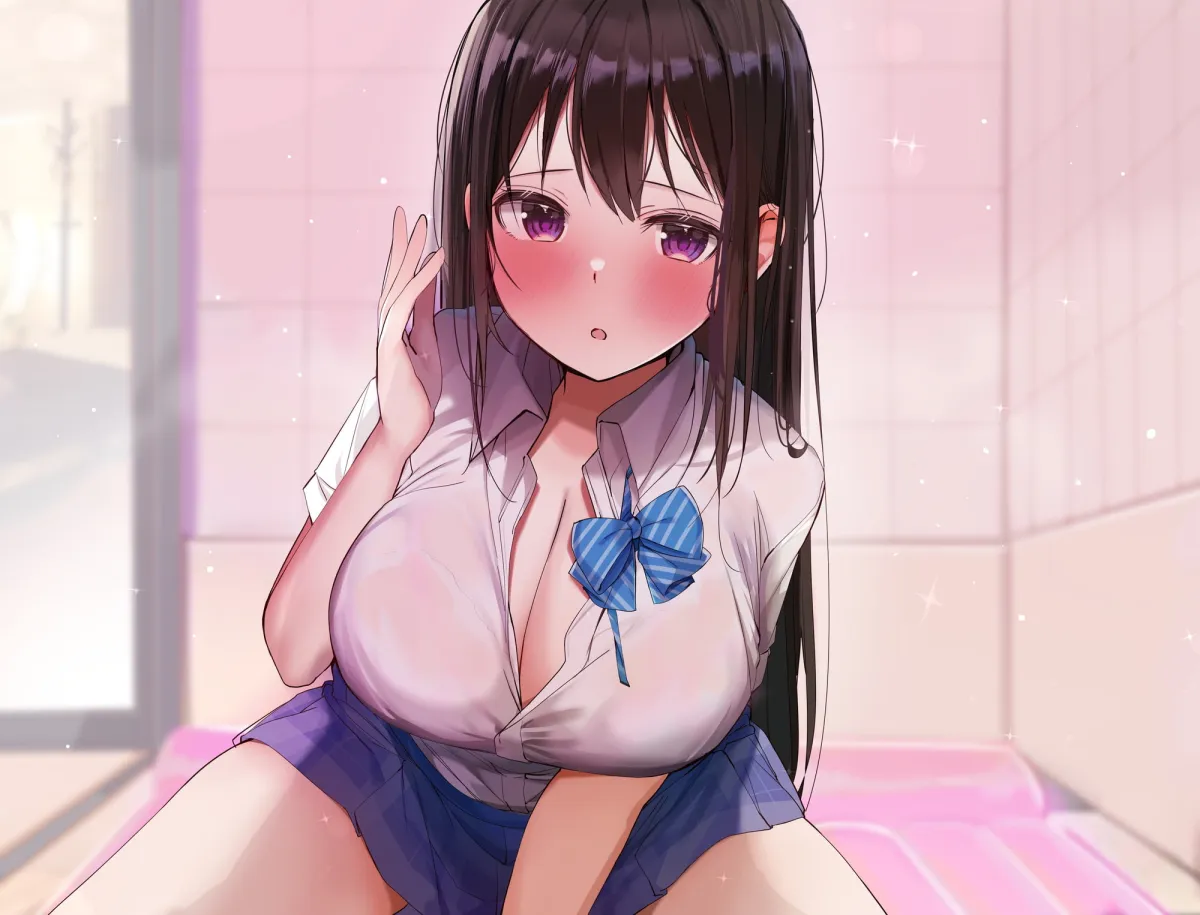 【逢坂成美×JK風俗】【KU100】学園ソープでイチャラブ生ハメえっち! ～ガチ恋して甘オホ声出しながらイっちゃいます♪～【ろうか】