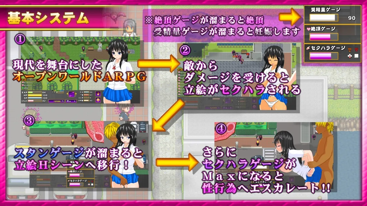 【オープンワールドJKエロRPG】サキュバスのオーブ ～家出娘と二人の淫魔～