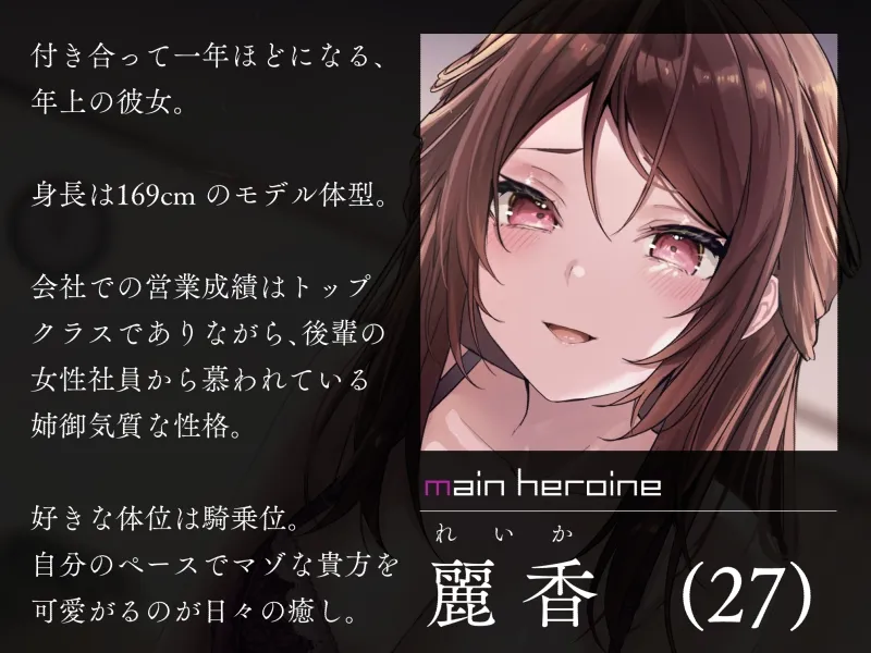 【野上菜月】年上彼女の射精前に搾り尽くすルーインドオーガズム中出しエッチ【ふぉうYU】