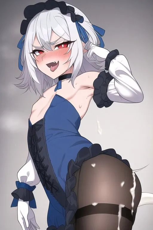 【銀髪ロリメスガキわからせ】メスガキエロCG集