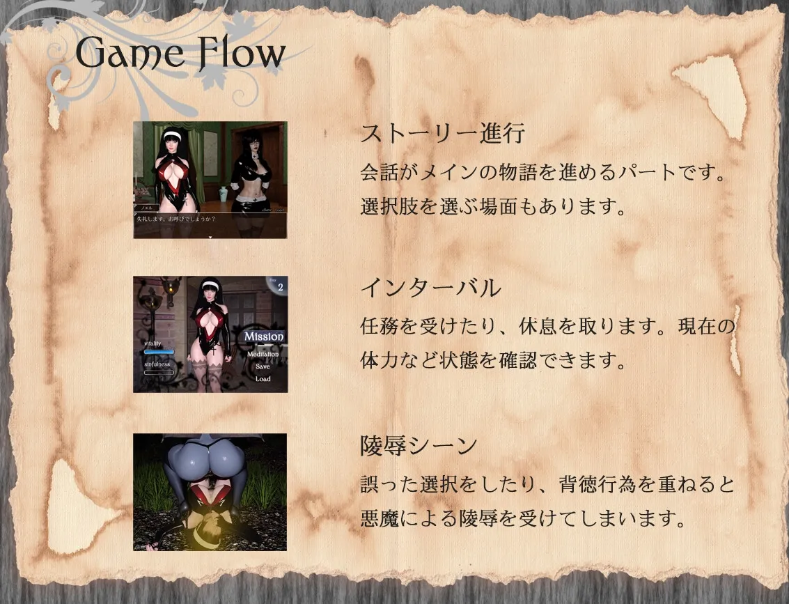 【サキュバス×シスター エロアドベンチャーゲーム】Resonance 《レゾナンス》