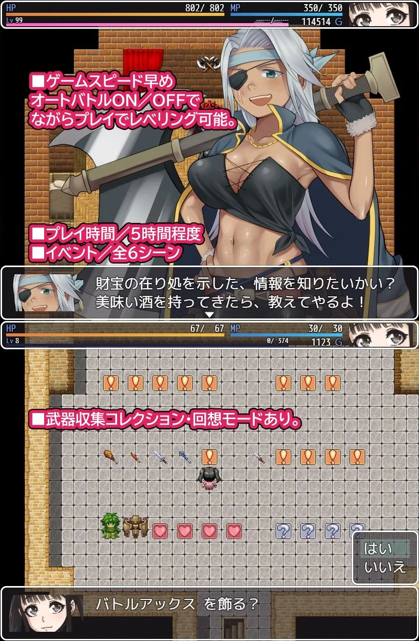 【モンスター姦・異種姦 エロRPG】姫子RPG