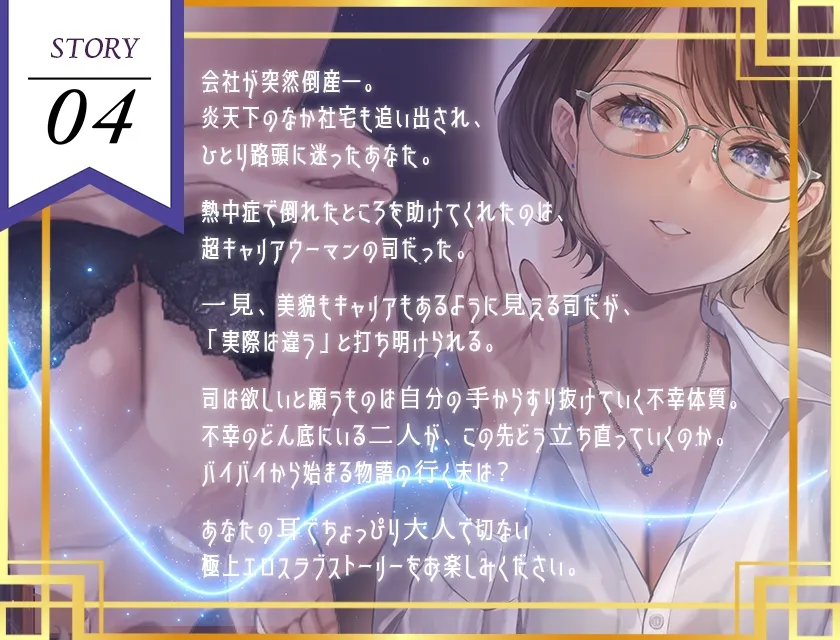 【CV:秋山はるる】【期間限定110円】熱中症で倒れた僕にドスケベビジネスウーマンが舞い降りた。。。ソフトSなバリキャリ司と僕のラブラブえっちだけどちょっとせつないボイスドラマ 【CV:秋山はるる】【期間限定110円】熱中症で倒れた僕にドスケベビジネスウーマンが舞い降りた。。。ソフトSなバリキャリ司と僕のラブラブえっちだけどちょっとせつないボイスドラマ