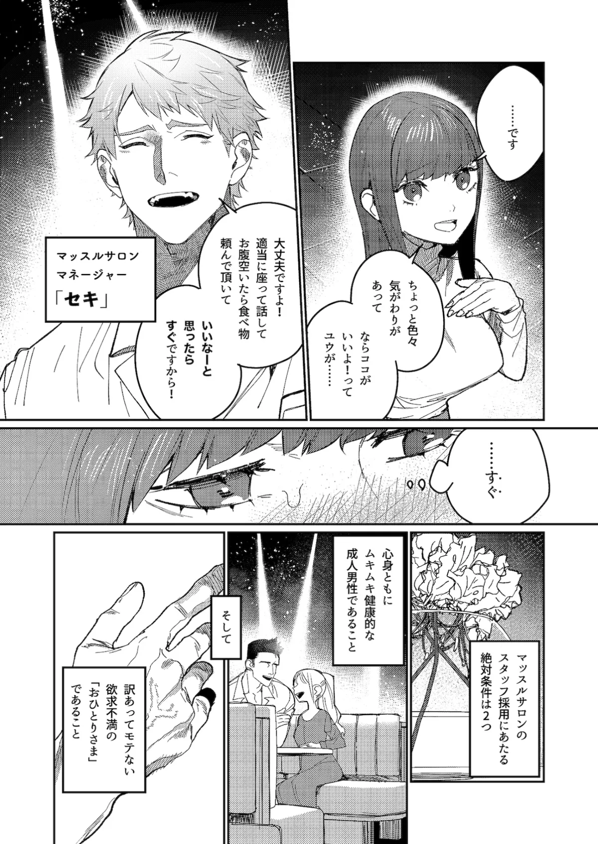 【訳あり筋肉男子×欲求不満女子】マッスルサロンへようこそ!