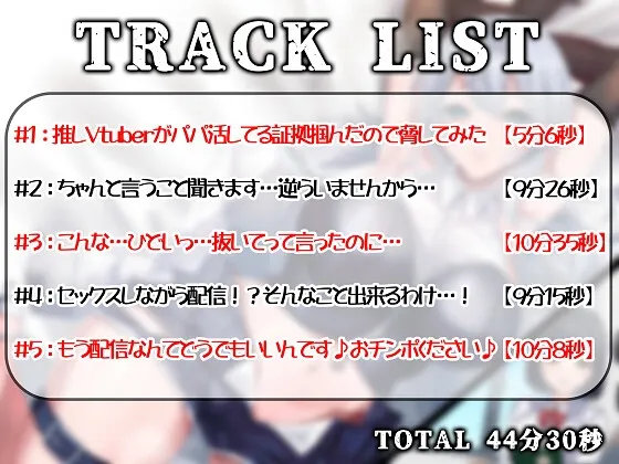 【CV:秋山はるる】【期間限定110円】NTR完堕ちVtuber～ガチ恋してる推しVtuberがパパ活してたんで調教してリスナーから寝取ってやった～