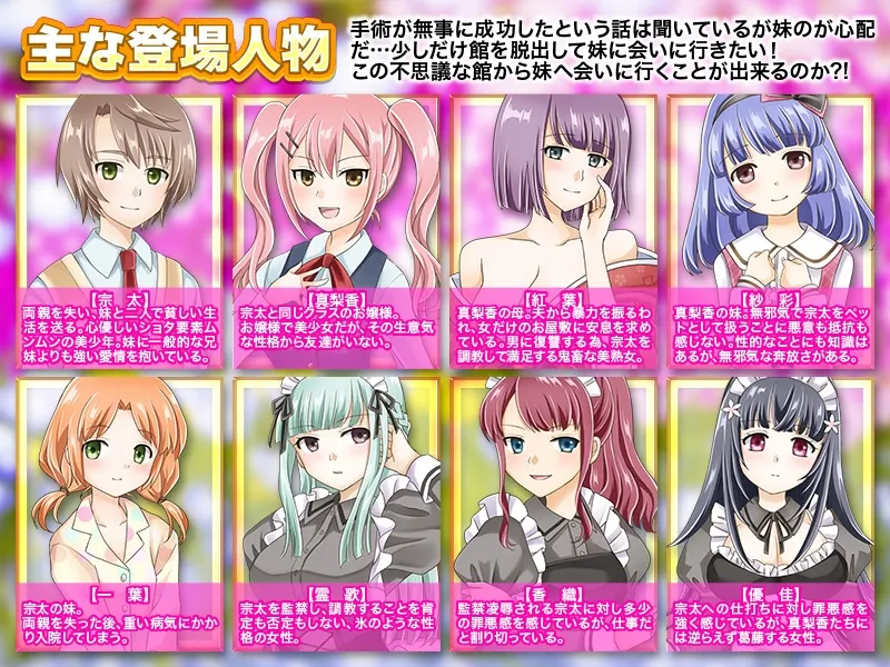 逆監禁のお屋敷からの脱出【おねショタ調教エロアドベンチャーゲーム】