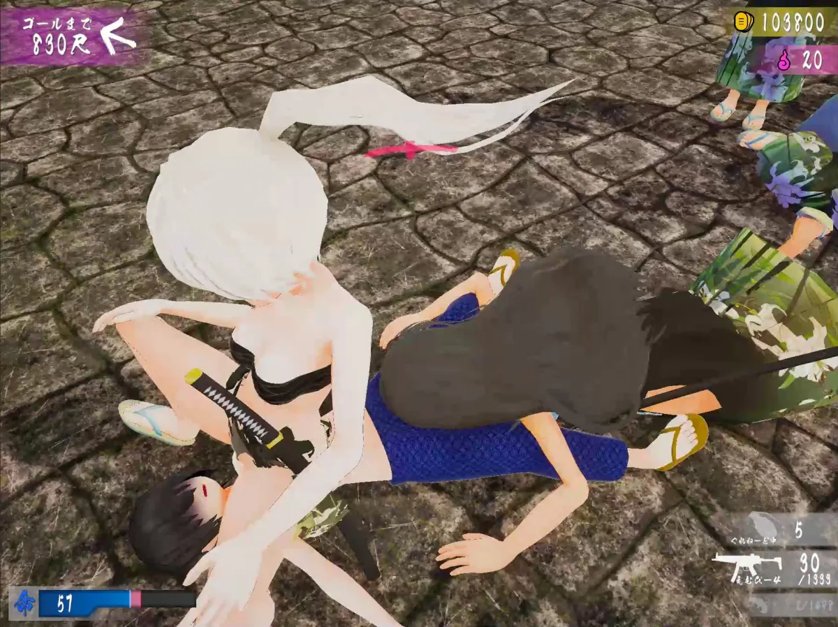 【タイムスリップエロシューティングゲーム】大江戸とりがー!! ～タイムスリップしたら痴女集団に襲われてハーレム地獄?!