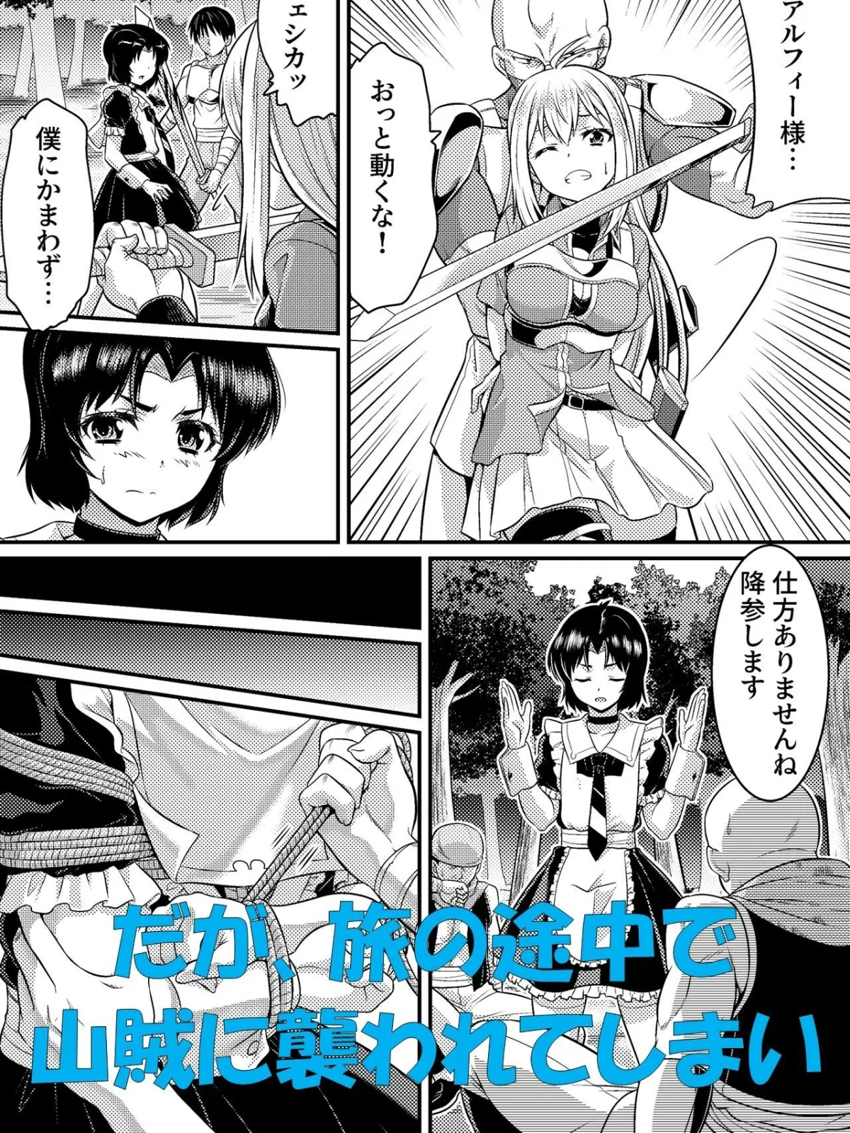 【女体化TSF】TS騎士と女装メイドの大冒険 第1話