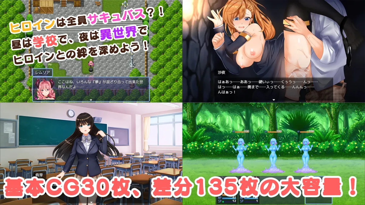 【サキュバスエロRPG】欲望のカルナヴァル～俺の淫魔たちが理想的すぎる件～