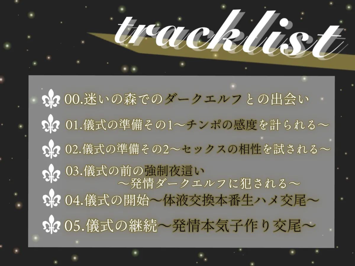 【CV:大山チロル】【全編潮吹き】クールなドスケベダークエルフと下品な事務的性処理生活【オホ声】【イラスト:Yuyu】