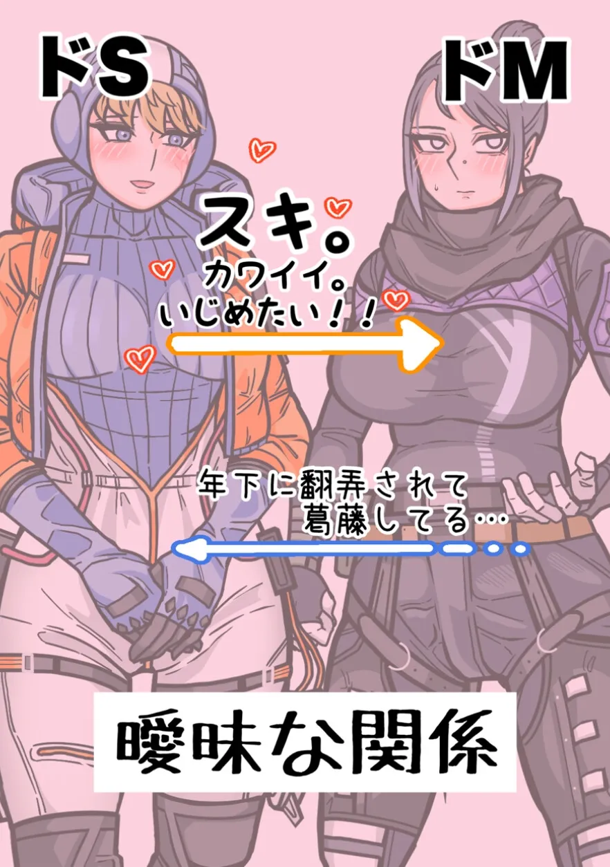 【Apex ワットソン×レイス 百合】えっちな百合にっき