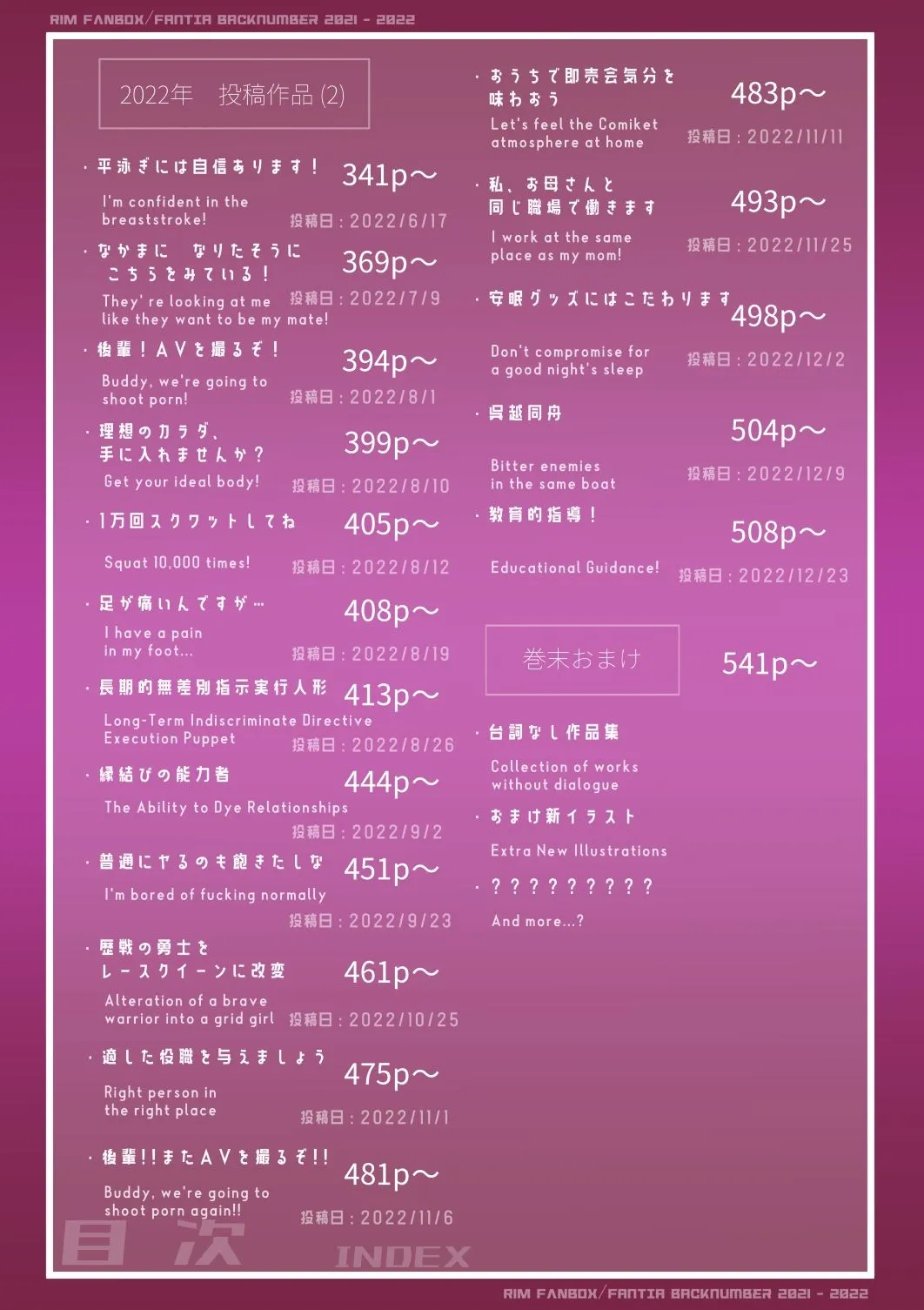 【JK】りむ 支援サイトバックナンバー（2021 - 2022）