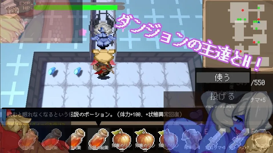 【ローグライク風ランダムダンジョンエロRPG】リリスの不思議な神殿